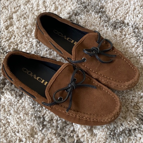 Coach Shoes | Coach | Mens Suede Driving Loafer Shoes Sz 7 | Color: Tan | Size: 7 | Christina6vo's Closet